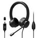 PORT stereo headset s mikrofonem, USB-A/USB-C, černá 901605