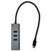 POUŽITÉ - i-tec USB HUB METAL/ 3 porty/ USB 3.0/ USB 3.1 Type C na Gigabit Ethernet adaptér (RJ45) C31METALG3HUB-VYP