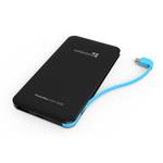 Power bank PowerBox SLIM 5000 mAh | 3 koncovky, čierny CVP-PB-SLIM-5000-BK