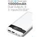 Power banka Viking PN-961PD, QC3.0, 10000 mAh, čierna PN961B