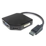 PremiumCord adaptér DisplayPort - HDMI + DVI + VGA 1080p (4K over HDMI) kportad14