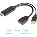 PremiumCord adaptér HDMI to DisplayPort Male/Female s napájením z USB kportad09