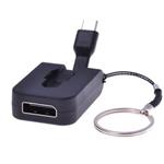 PremiumCord Adaptér USB 3.1 Typ-C male na DisplayPort female,zasunovací kabel a kroužek na klíče ku31dp05