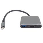 PremiumCord Adaptér USB-C na HDMI + USB3.0 + PD, rozlišení 4K a FULL HD 1080p ku31hdmi20