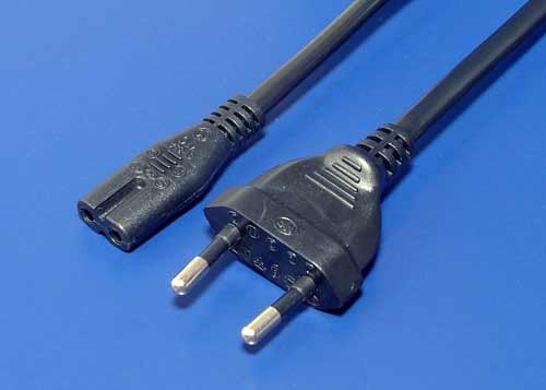 PremiumCord - Elektrický kabel - Eurozástrčka (M) do IEC 60320 C7 - AC 230 V - 5 m - černá KPSPM5