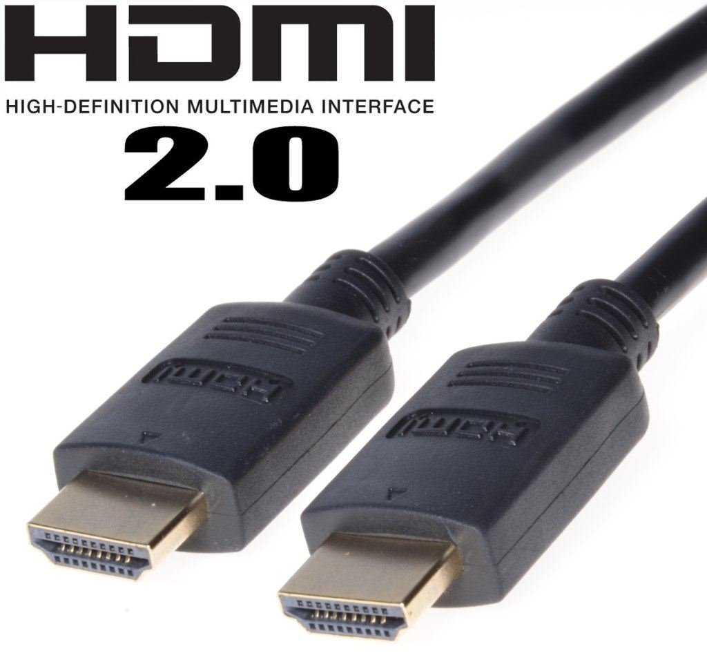 PremiumCord HDMI 2.0 High Speed + Ethernet kabel, zlacené konektory, 2m kphdm2-2