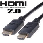 PremiumCord HDMI 2.0 High Speed + Ethernet kabel, zlacené konektory, 2m kphdm2-2