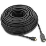 PremiumCord HDMI High Speed with Ether. kabel se zesilovačem, 25m, 3x stínění, M/M, zlacené konektory, černý kphdmer25