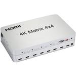 PremiumCord HDMI matrix switch 4:4 , rozlišení 4Kx2K khswit44a