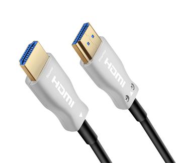 PremiumCord HDMI optický fiber High Speed + Ethernet kabel/ 4K@60Hz/ M/M/ zlacené konektory/ 15m/ černá kphdm2x15