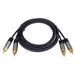 PremiumCord HQ stínený kabel 2x CINCH-2x CINCH M/M 1,5m kjqccmm015