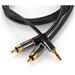 PremiumCord HQ stínený kabel stereo Jack 3.5mm-2xCINCH M/M 1,5m kjqcin015