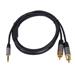 PremiumCord HQ stínený kabel stereo Jack 3.5mm-2xCINCH M/M 1,5m kjqcin015