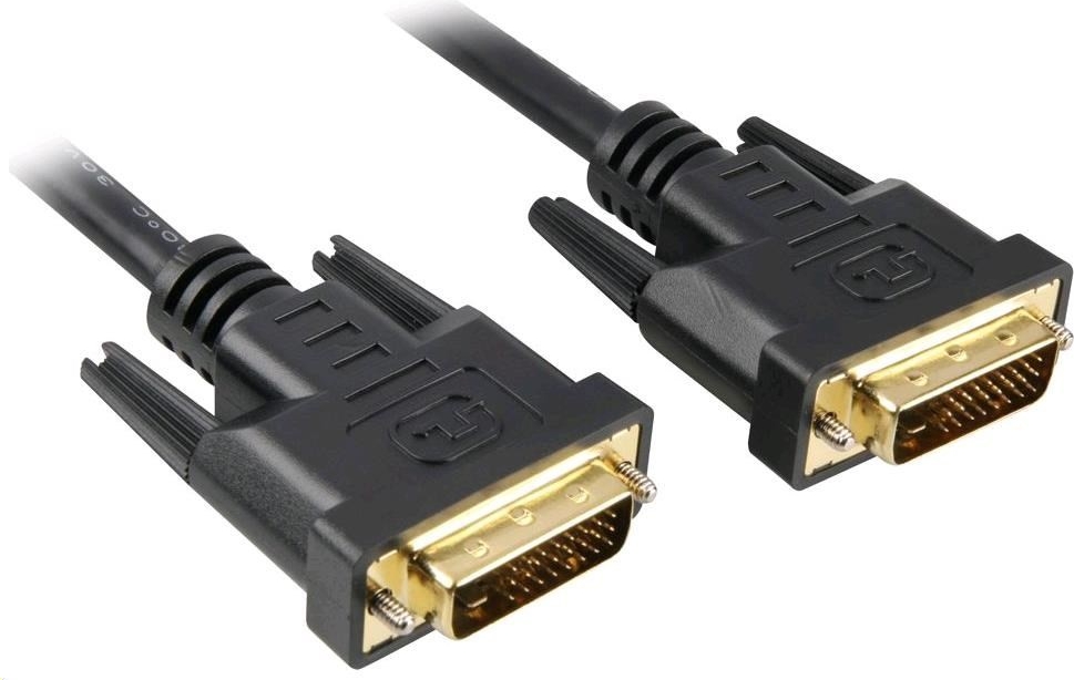 PremiumCord - Kabel DVI - dva spoje - DVI-D (M) do DVI-D (M) - 10 m - černá KPDVI2-10