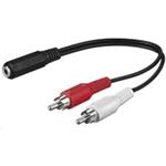 PremiumCord Kabel Jack 3.5mm-2xCINCH F/M 1,5m