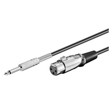 PremiumCord Kabel Jack 6.3mm-XLR M/F 6m kjackxlr01