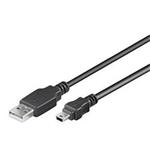 PremiumCord Kabel mini USB, A-B, 5pinů, 0,5m