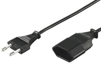 PremiumCord Kabel síťový prodlužovací dvojvidlice 230V 2m kpsm2