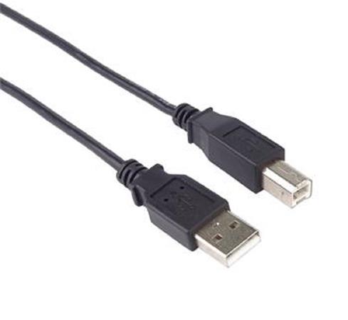 PremiumCord Kábel USB 2.0, A-B, 0,5m, černý