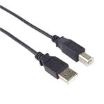 PremiumCord Kabel USB 2.0, A-B, 1m barva černá