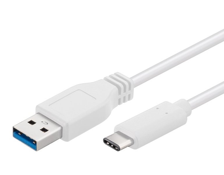 PremiumCord Kabel USB 3.1 typ C/male - USB 3.0 A/male/ 2m/ bílý ku31ca2w