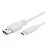 PremiumCord Kabel USB 3.1 typ C/male - USB 3.0 A/male/ 2m/ bílý ku31ca2w