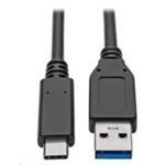 PremiumCord kabel USB-C - USB 3.0 A (USB 3.2 generation 2, 3A, 10Gbit/s) 0.15m ku31ck01bk