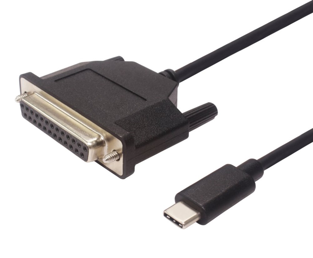 PremiumCord Konvertor USB 3.1 (typ C) na paralelní port Canon 25-pin / 1,5m/ černý ku31par