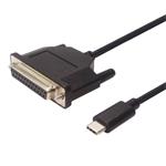 PremiumCord Konvertor USB 3.1 (typ C) na paralelní port Canon 25-pin / 1,5m/ černý ku31par