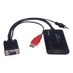 PremiumCord konvertor VGA+audio na HDMI khcon-04