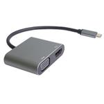 PremiumCord MST adaptér USB-C na HDMI + VGA, rozlišení 4K a FULL HD 1080p ku31hdmi19