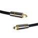 PremiumCord Optický audio kabel Toslink, OD:7mm, Gold-metal design + Nylon 0,5m kjtos7-05