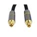 PremiumCord Optický audio kabel Toslink, OD:7mm, Gold-metal design + Nylon 0,5m kjtos7-05