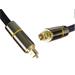 PremiumCord Optický audio kabel Toslink, OD:7mm, Gold-metal design + Nylon 1m kjtos7-1