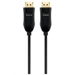 PremiumCord Optický DisplayPort 1.3/1.4 přípojný kabel M/M, zlacené konekt. 20m kport6-20