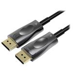 PremiumCord Optický DisplayPort 1.4 přípojný kabel M/M, zlacené konekt. 15m kport6-15