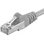 Premiumcord Patch kabel CAT6a S-FTP, RJ45-RJ45, AWG 26/7 1m, šedá