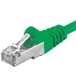 Premiumcord Patch kabel CAT6a S-FTP, RJ45-RJ45, AWG 26/7 2m, zelená