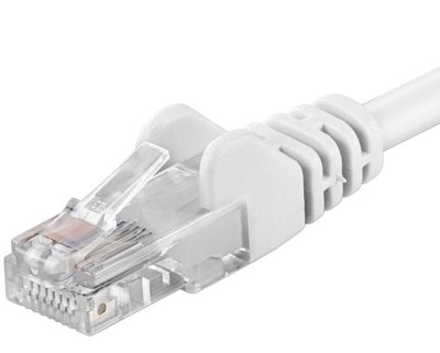 PremiumCord Patch kabel UTP RJ45-RJ45 level 5e 3m bílá