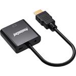 PremiumCord Převodník HDMI na VGA se zvukem 3,5mm stereo jack - černý khcon-54