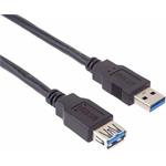 PremiumCord Prodlužovací kabel USB 3.0 Super-speed 5Gbps A-A, MF, 9pin, 5m ku3paa5bk