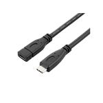 PremiumCord Prodlužovací kabel USB 3.1 generation 2, C/male - C/female, 1m ku31mfa1