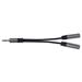 PremiumCord rozdvojka HQ 3,5mm Jack Male - 2x Jack Female 15cm