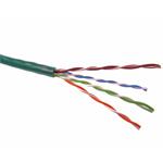 PremiumCord TP Kabel 4x2,lanko UTP Cat5e AWG24,čistá měď 305m zelený sutpl5c3g