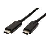 PremiumCord USB-C kabel ( USB 3.1 generation 2, 3A, 10Gbit/s ) černý, 0,5m ku31cg05bk