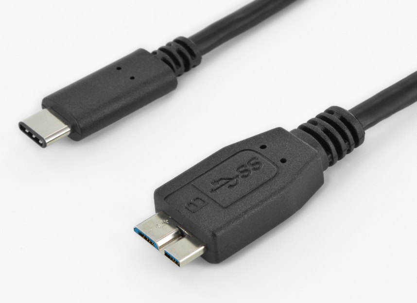 PremiumCord - USB kabel - USB-C (M) do Micro-USB Type B (M) - USB 3.1 - 1 m - lisovaný - černá