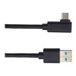 PremiumCord - USB kabel - USB-C (M) pravoúhlý do USB typ A (M) - USB 3.1 - 1 m - černá KU31CZ1BK