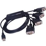 PremiumCord USB2.0 na 4 x RS232C ku2-232f