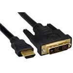 PremiumCord - Video kabel - HDMI / DVI - HDMI (M) do DVI-D (M) - 2 m - dvojnásobně stíněný - černá KPHDMD2