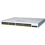 Prepínač Cisco CBS220-48P-4X, 48xGbE RJ45, 4x10GbE SFP+, PoE+, 382W CBS220-48P-4X-UK-RF